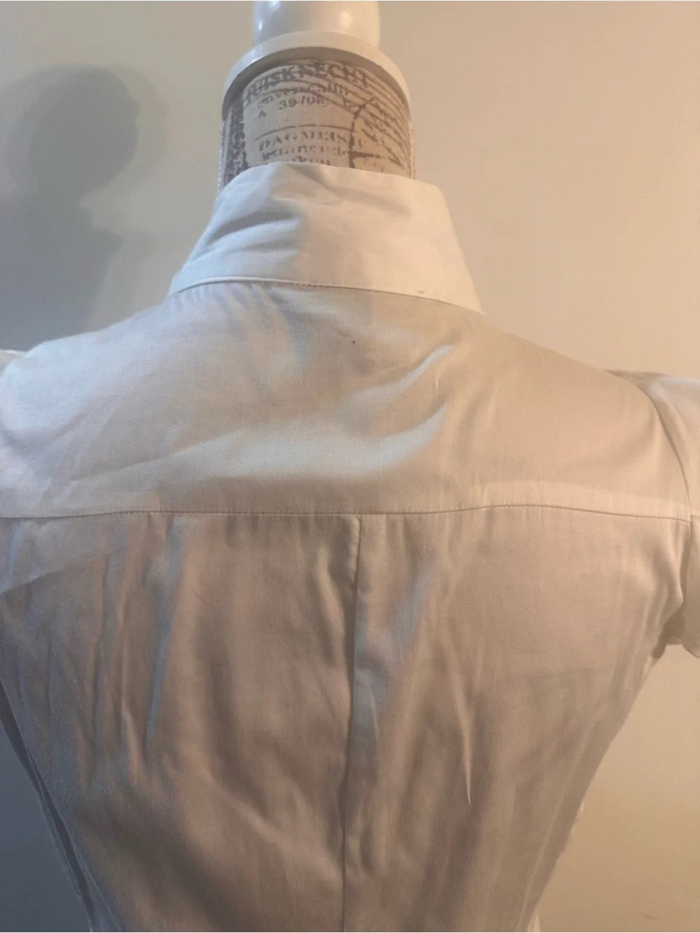 C. Luce White Ruffle-Front Cap Sleeve Blouse - Picture 7 of 12
